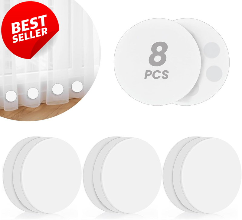 Magnetic Shower Curtain Weights 8 Pack Rubber Covered Heavy Duty for Liner - US
