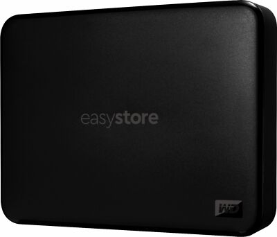 WD - Easystore 4TB External USB 3.0 Portable Hard Drive - Black