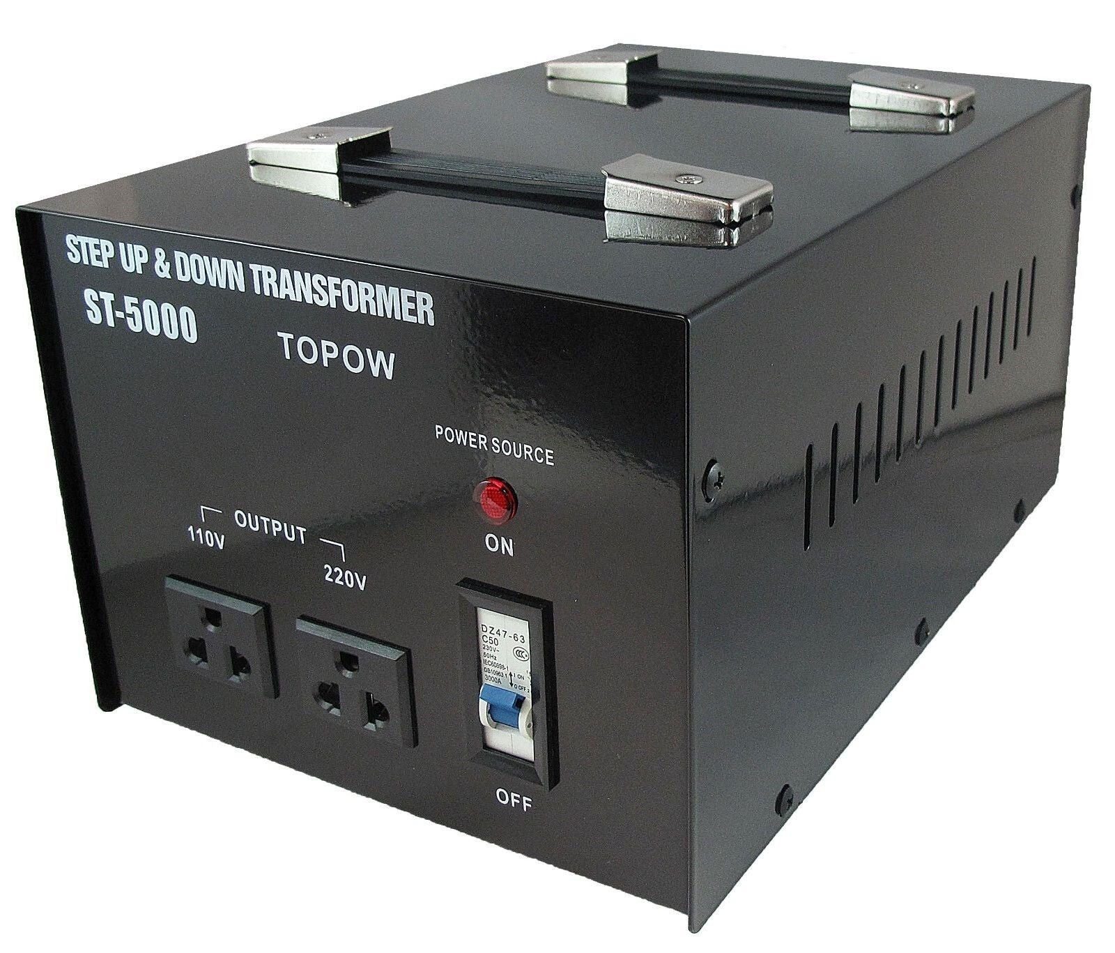 Topow 5000 Watt Step Up and Down Voltage Converter Transformer 110V and 220V