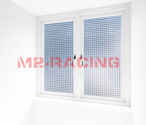 2pcs 4"x8" Sample Cat Eye Frosted Glass Home Bathroom Window Security Privacy