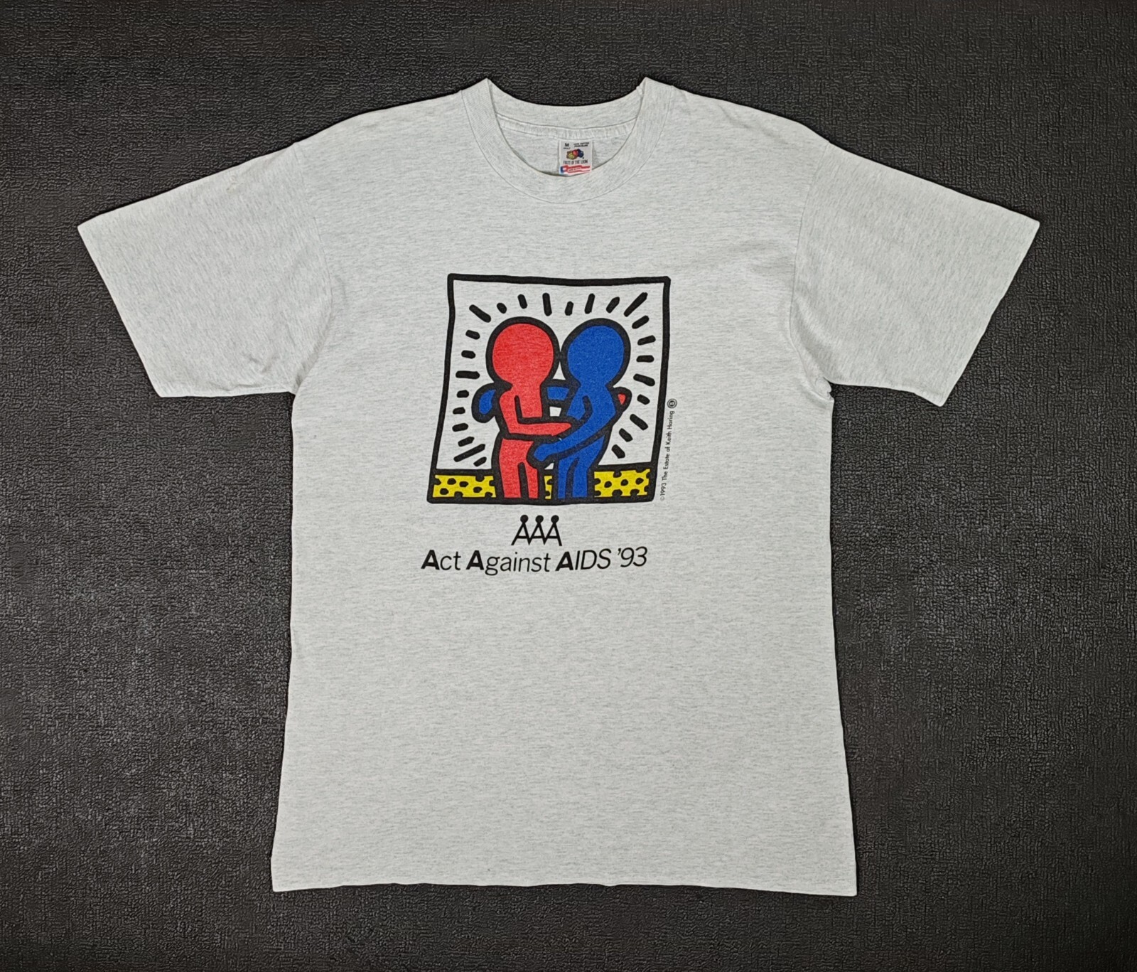 90s \"Keith Haring\" Print Sweat (エイズ撲滅運動) 94年 Keith Haring 