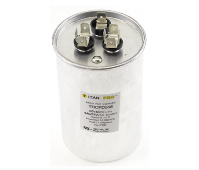 NEW Packard Trcfd555 Titan Pro Run Capacitor 55+5 Mfd 440/370 Volt Round 55/5