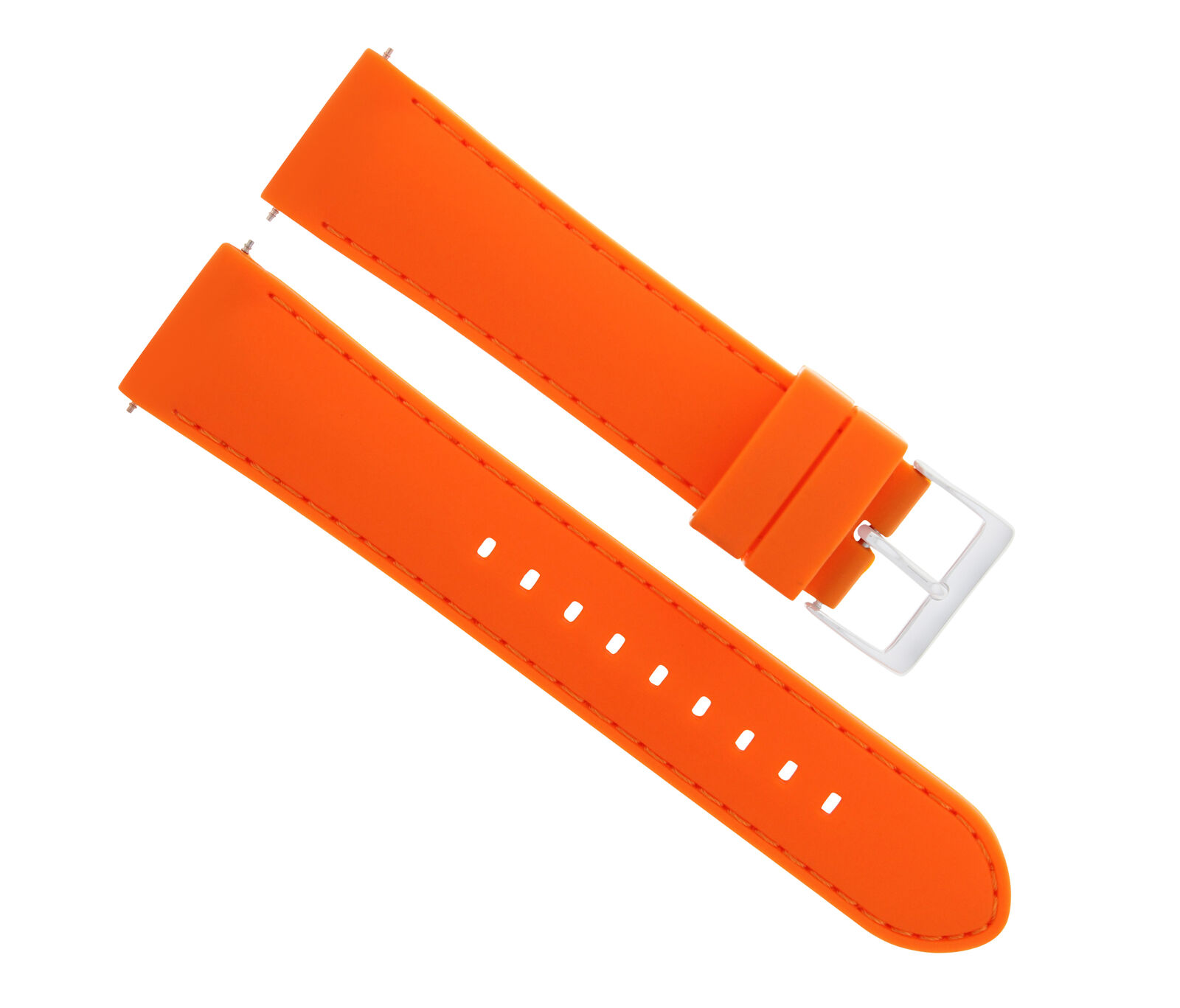 20MM SOFT RUBBER DIVER WATCH BAND STRAP FOR BULOVA WATCH MOON WATCH ORANGE