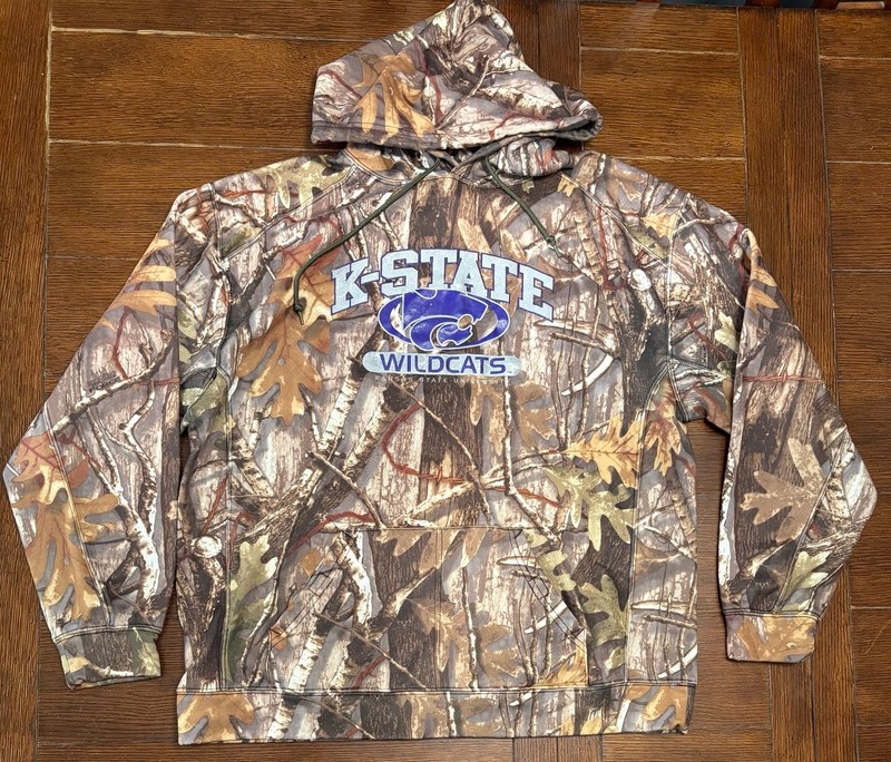 Badger Sport Kansas State University Wildcats Camo Fleece Hoodie