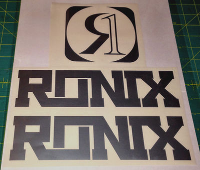 RONIX CODE LOGO DECAL STICKER SILVER  WAKEBOARD YOU GET 2!!