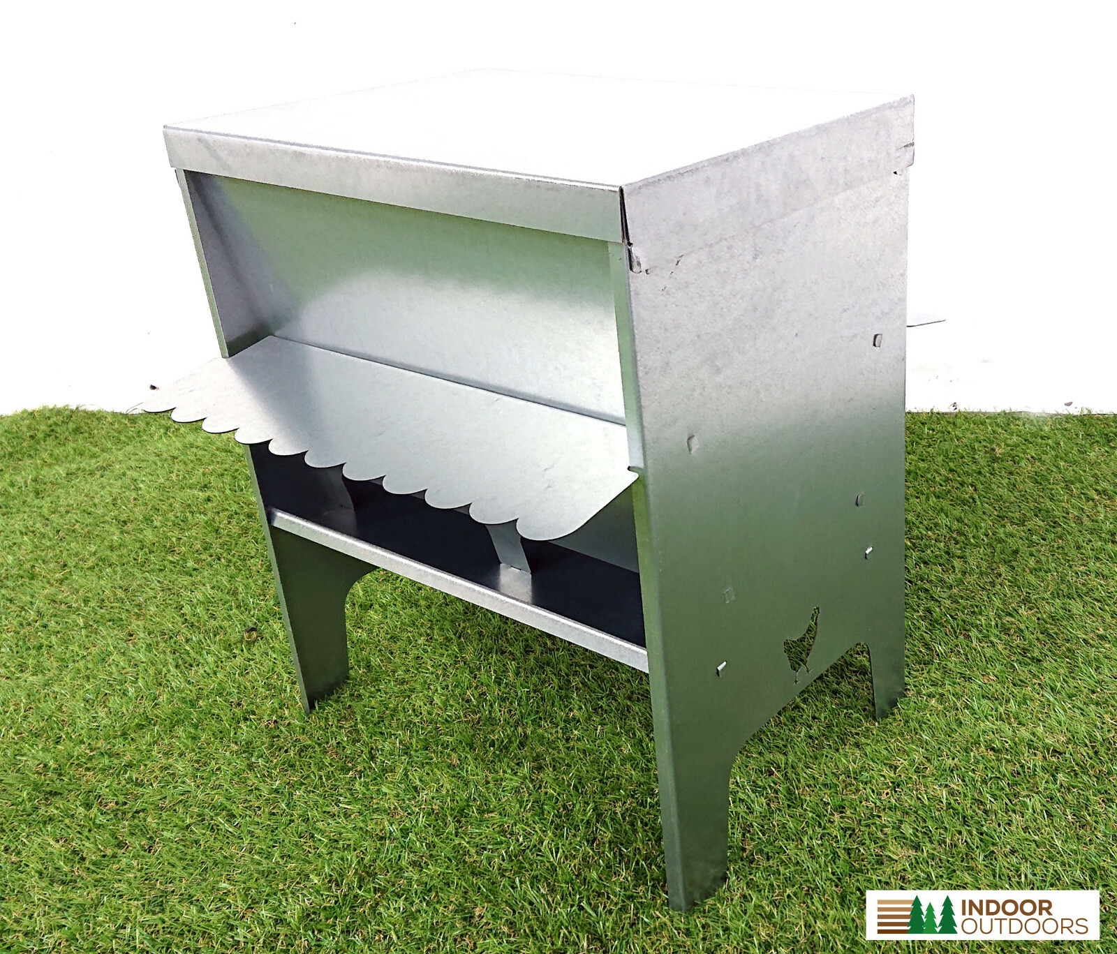 Medium Chicken Poultry Feeder Hopper with Roof Vermin Proof UK