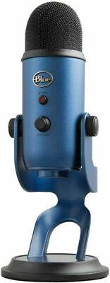 Blue Yeti USB Microfono a Condensatore Streaming Registrazione Professionale BLU