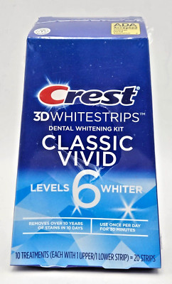 Crest 3D Whitestrips Dental Whitening Kit 10 Treatments NEW DAMAGED LABEL