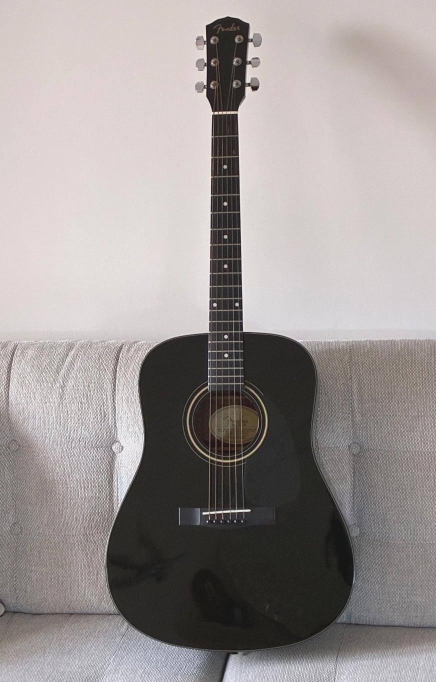 Fender dg-5 acoustic guitar in black | eBay UK