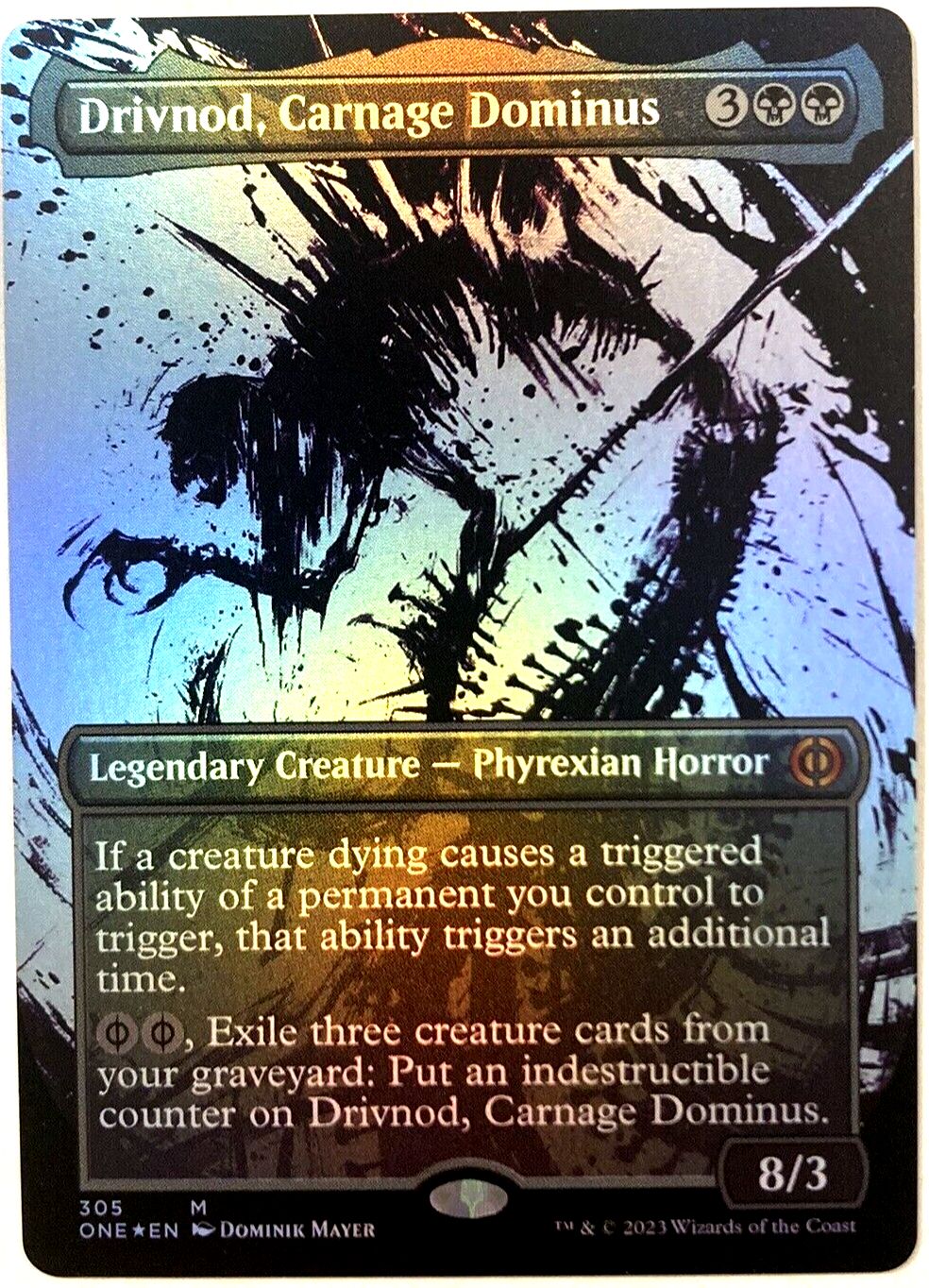 MTG Drivnod, Carnage Dominus *SHOWCASE FOIL* Phyrexia: All Will Be