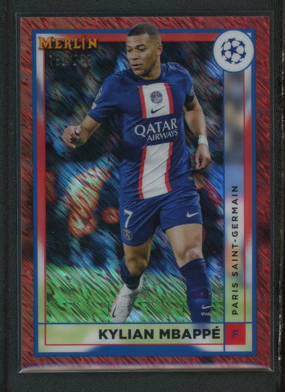 22/23 Topps KYLIAN MBAPPE THE MAN /299シリ 2022-23 Topps Finest UCL PSG The Man Kylian Mbappe Blue /150