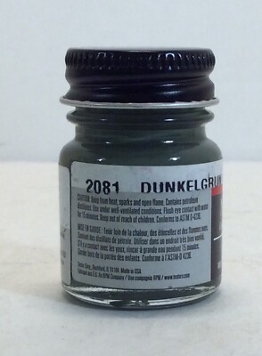 Testors enamel Paint 1/2oz Dunkelgrun RLM 71 2081