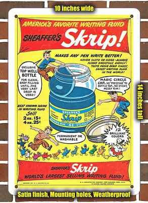 Metal Sign - 1952 Sheaffer's Skrip Ink- 10x14 inches