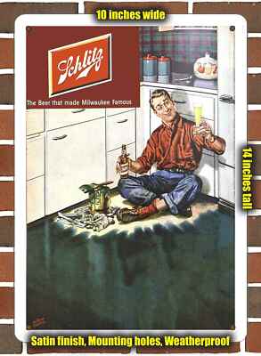 Metal Sign - 1951 Schlitz Beer- 10x14 inches