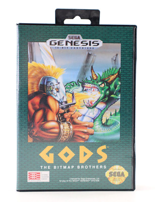 Genesis Gods the Bitmap Brothers Sega Genesis W/ Case Cleaned & Tested