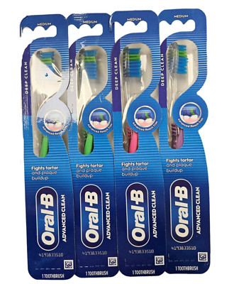 ORAL-B Toothbrush INDICATOR - MEDIUM  ( 4 Brushes ) Colors May Vary