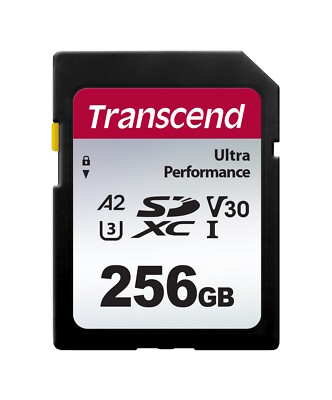 256GB Transcend UHS-I SD 340S Ultra Performance SD Card U3 A1 V30