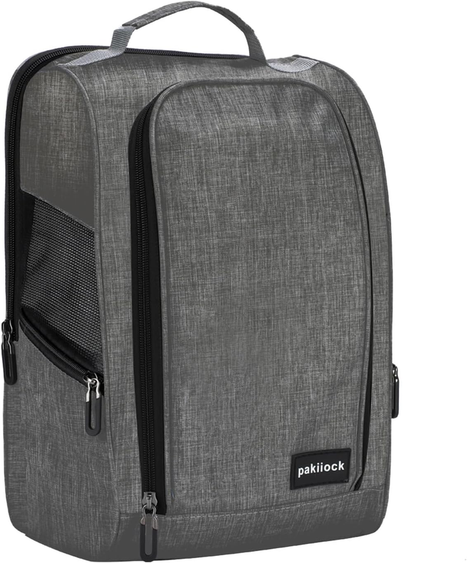 Golf Shoe Bag Zippered Travel Sport Shoe Bags with Mesh Ventilation, Large Back