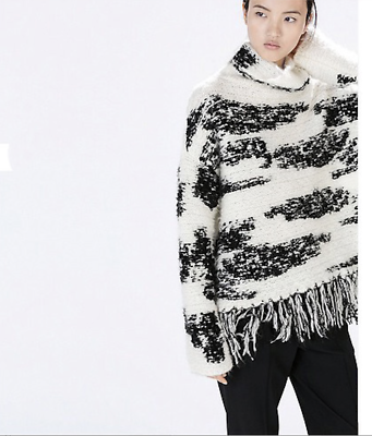 Zara top poncho sweater