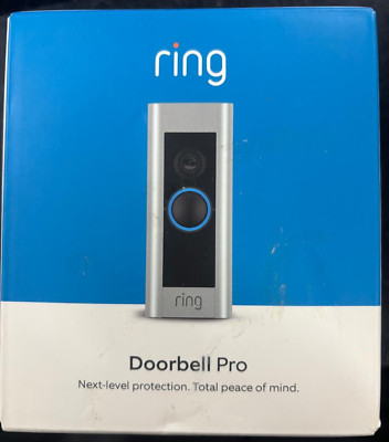 NEW SEALED Ring Video Doorbell Pro 1080P Smart Wi-Fi Wired - SATIN NICKEL