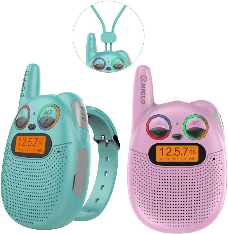 With Fm, Wearable  Rechargeable Walkie Talkies For Ki