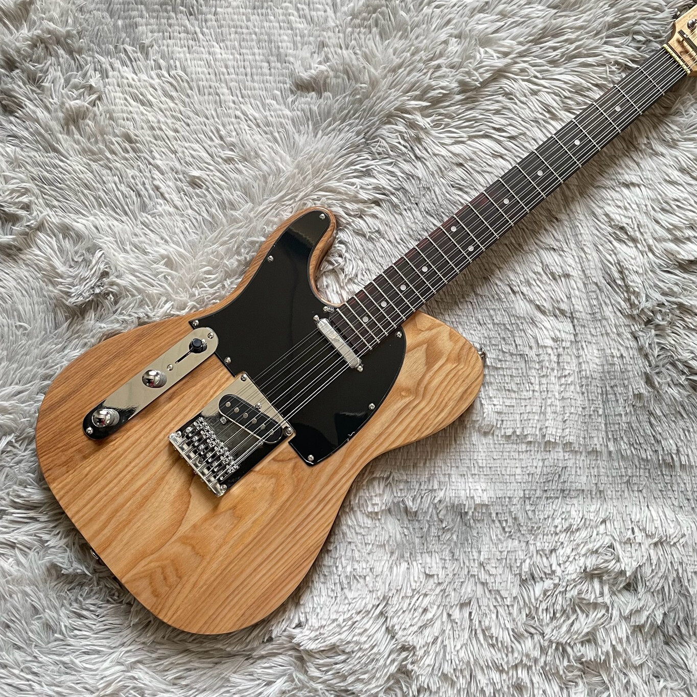 Left Handed Electric Guitar 12 String TL Rosewood Fretboard 2 Single Pickups