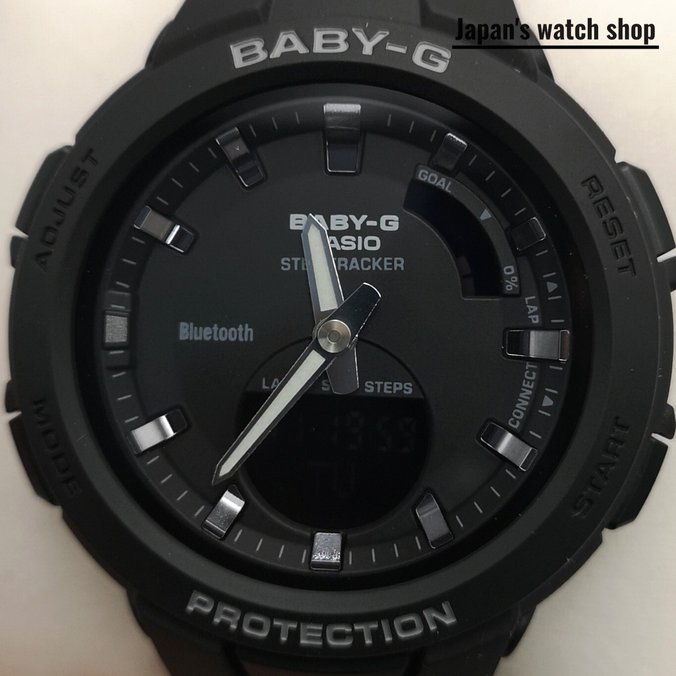 ［未使用］CASIO BABY-G G-SQUAD BSA-B100-4A1JF CASIO BABY-G G-SQUAD BSA-B100-4A1JF Beige Women's Watch 2018