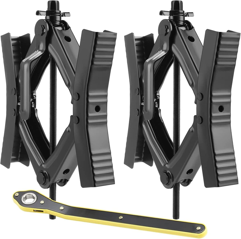 Camper Wheel Chock Stabilizer 2 Sets, RV Wheel Immobilizers for Travel Trailer T