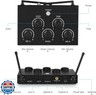 Portable Karaoke Microphone Mixer System Set with Dual UHF Wireless Mic, 3.5mm AUX/Optical/Coaxial in Singing Receiver for KTV, Amplifier, Speaker, PA System, Karaoke Machine, DJ