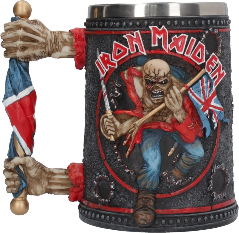 Maiden Tankard Mug 14cm Black, 600 Milliliters