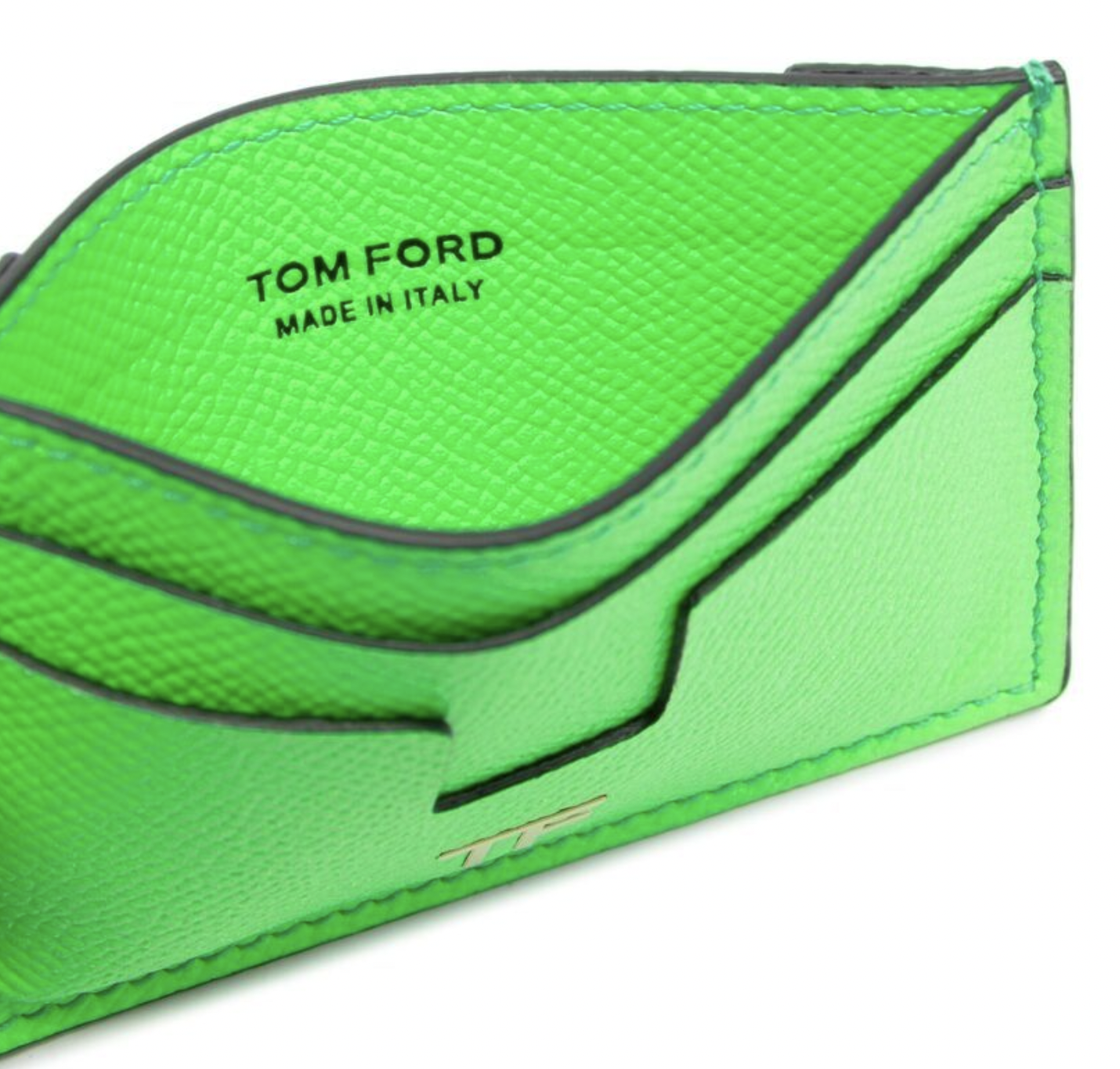 Pre-owned Tom Ford Tf Card Case Money Bag Briefcase Purse Card Holder Briefcase Wallet In Green