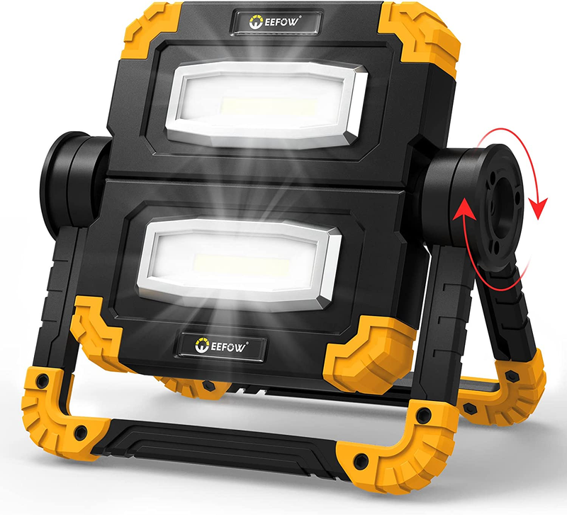 EEFOW LED Work Light Rechargeable Portable - 360°Rotation F