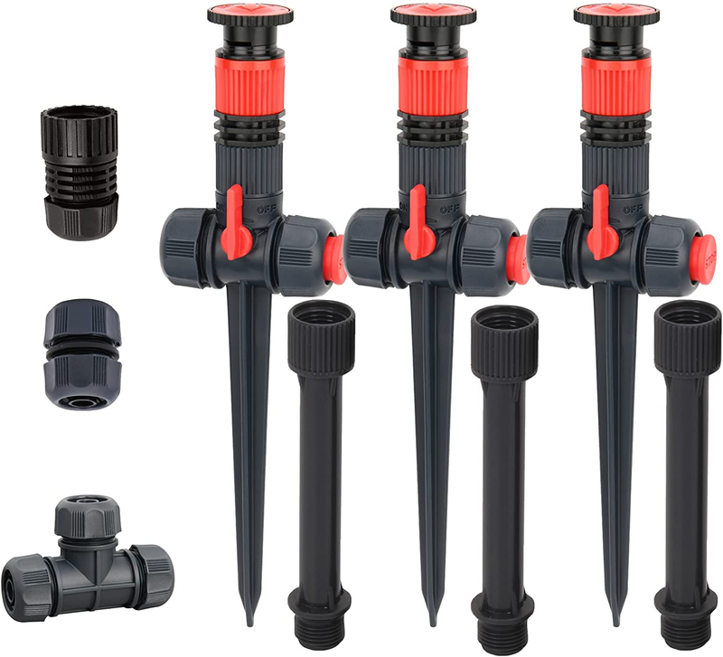 96093 Multi-Adjustable Flex Design Garden Sprinkler with Extension Set, Great fo