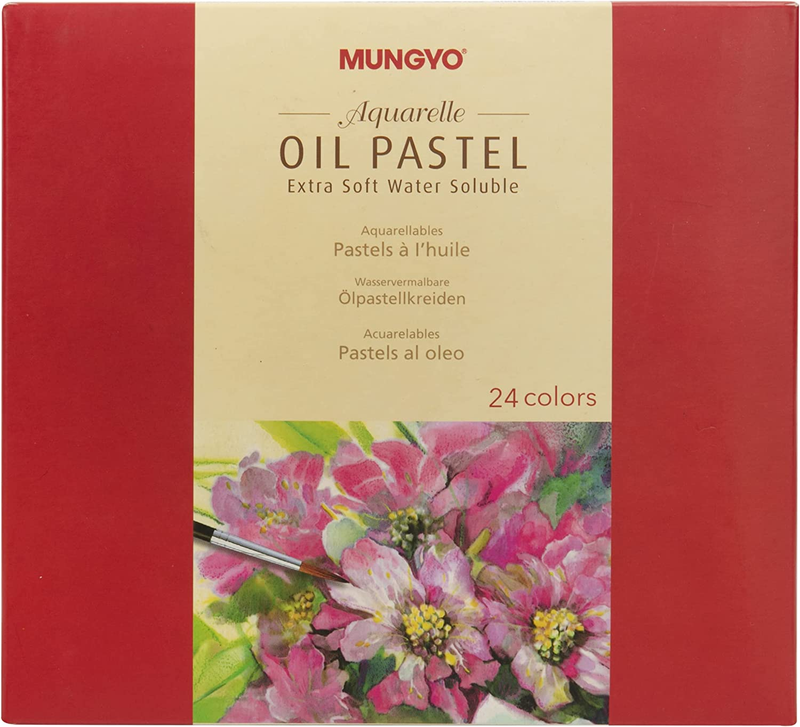 Water-Soluble Oil Pastel Set, 24 Vibrant Colors - Premium Blendable Art Sticks f