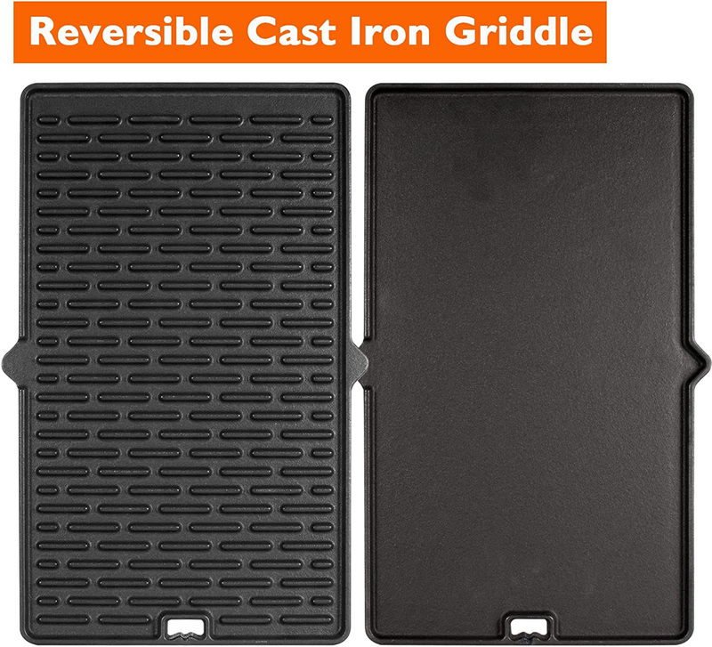 Reversible Cast Iron Griddle for Weber Summit 400/600 Series E670 E450 S470 E450