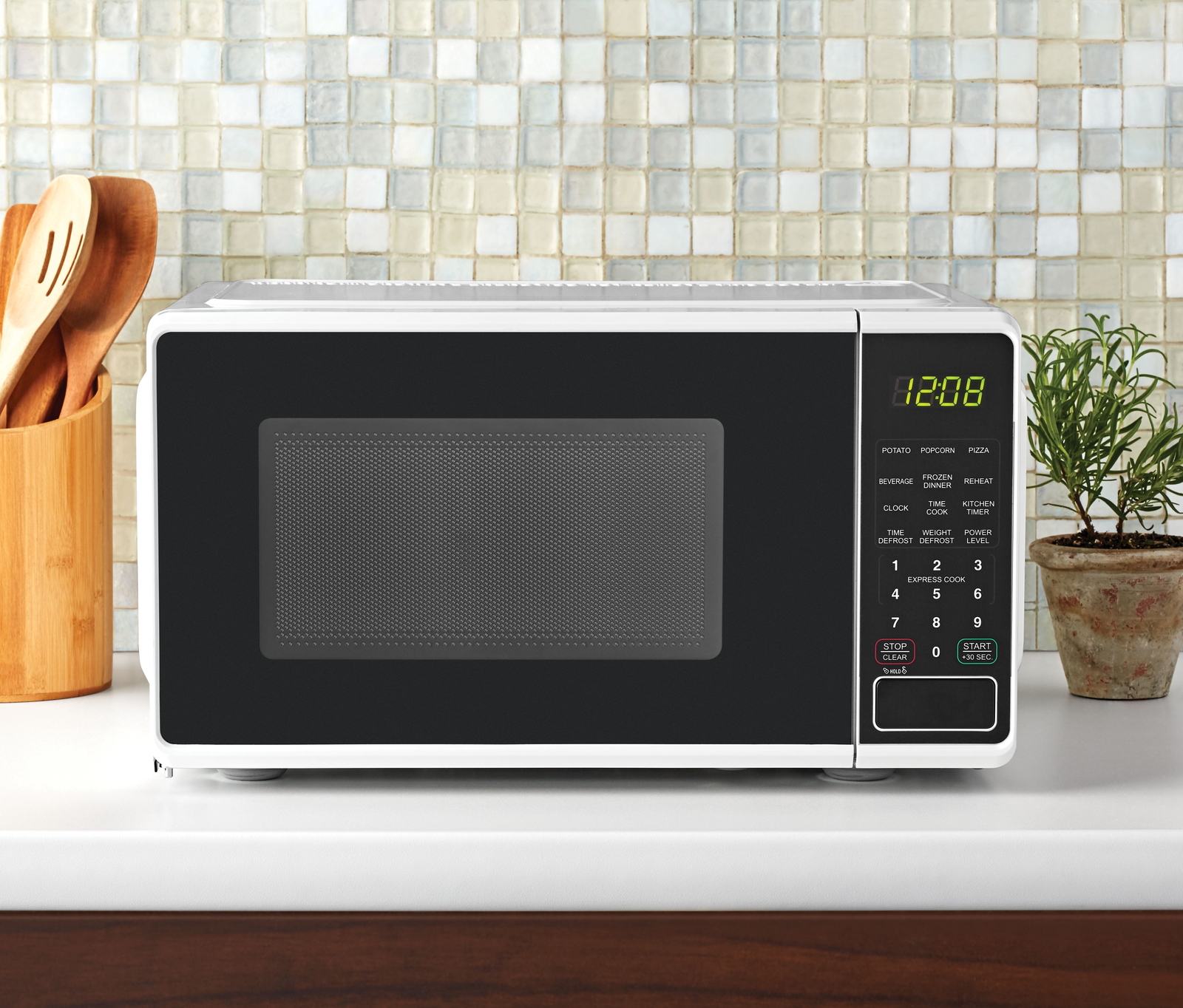 Mainstays Countertop Microwave Oven 700 Watts Small Appliance For Home Use SV