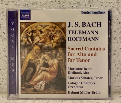 BACH   TELEMANN   HOFFMANN Sacred Cantatas for Alto & Tenor (CD, NAXOS)