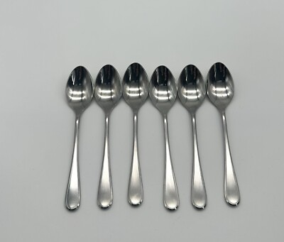 WMF KENT, altes Modell, Cromargan, 6 Kaffeelöffel, 13,4 cm