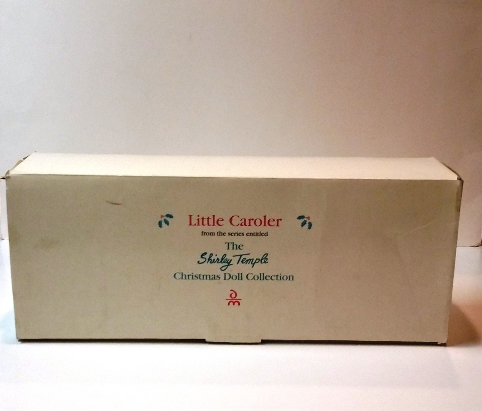 DANBURY MINT SHIRLEY TEMPLE PORCELAIN CHRISTMAS DOLL COLLECTION LITTLE CAROLER