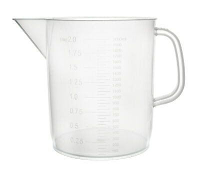 Measuring Jug, 2000ml - Polypropylene - Short Form - Eisco Labs