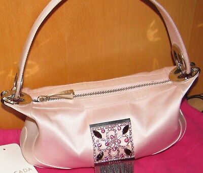 Escada Tasche Shoulder Abendtasche Bag Rosa Luxus Schultertasche Strass Top