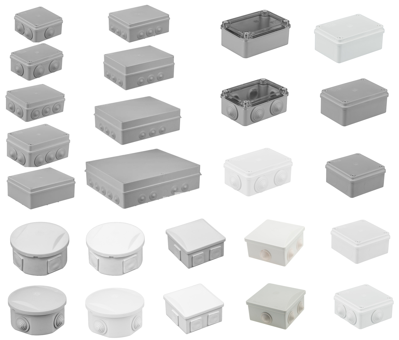 Feuchtraum Abzweigkasten Verteilerkasten Installations-Gehäuse IP44/65 Verteiler