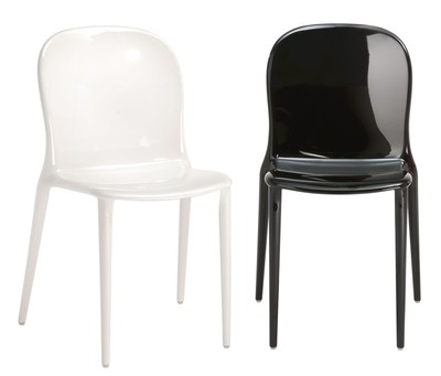 THALYA MAT - Kartell Flagship store: 2 sedie NUOVE, nero