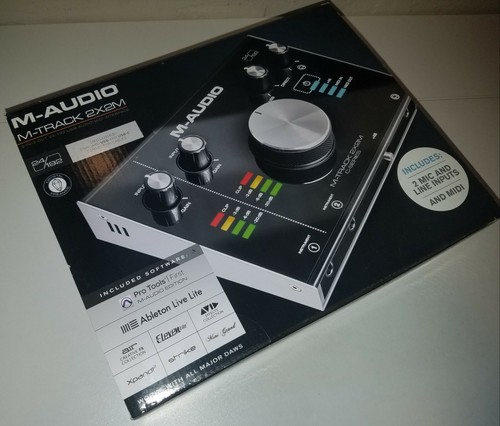 M Audio M Track Plus 2x2 Usb Audio Interface Ignite Pro Tools Express Mtrack For Sale Online Ebay