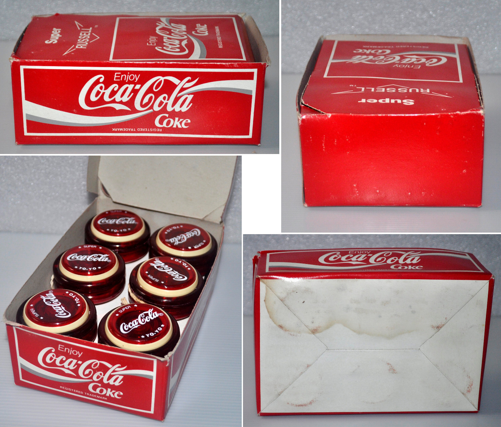 12 pcs Phil Issue Yo-Yo RUSSELL Bright Red SUPER COCA COLA