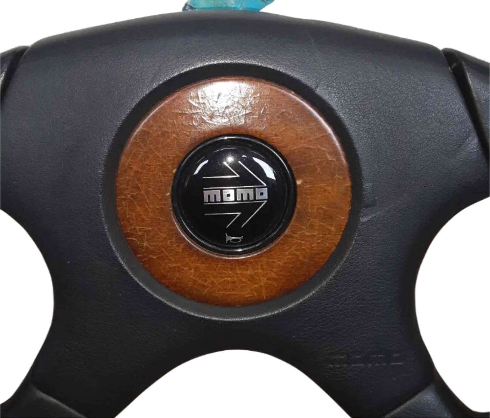 パーツ MOMO MAL36 Momo car steering leather black brown used Made in Italy
