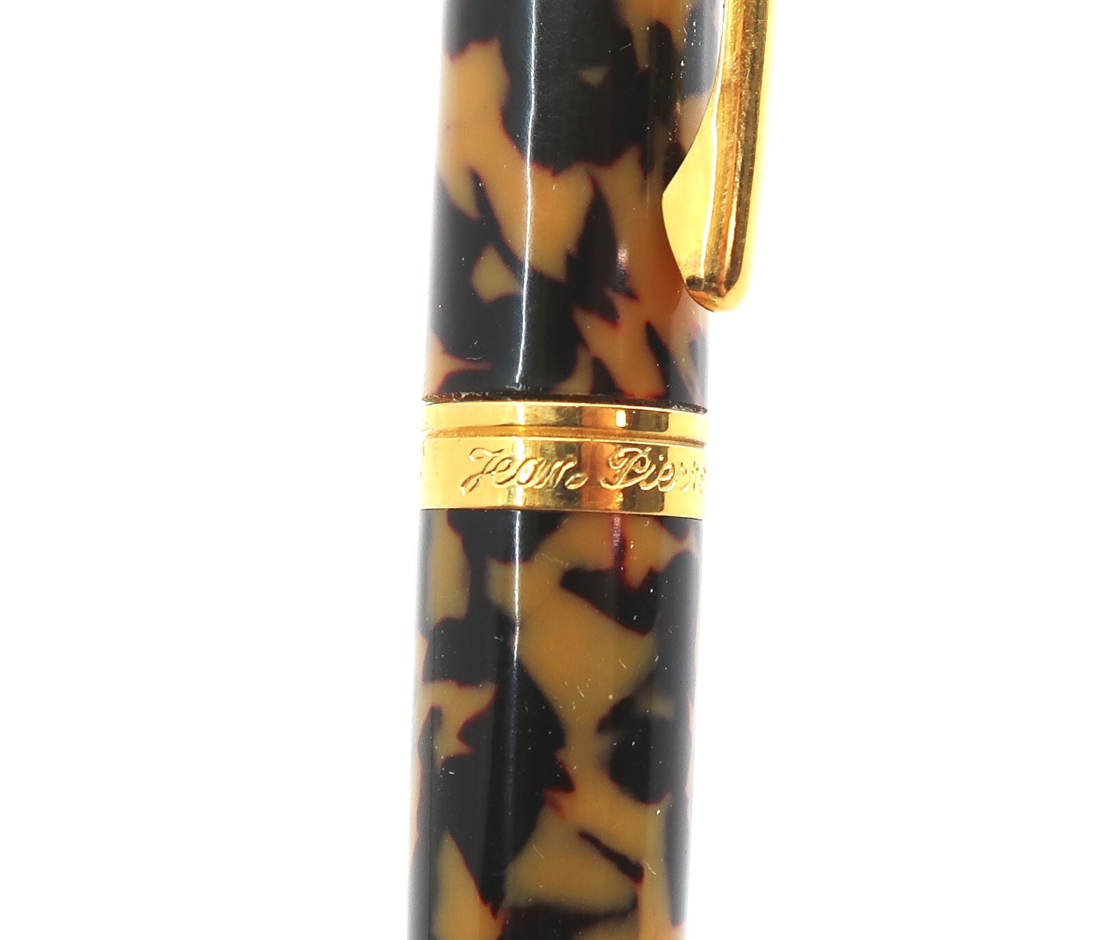 Vintage JEAN PIERRE LEPINE Ballpoint Pen Made in Paris France TORTISE SHELL Faux