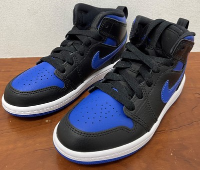 

Дошкольный Jordan 1 Mid Royal (640734 068) — 12/12,5, Black/white-hyper royal