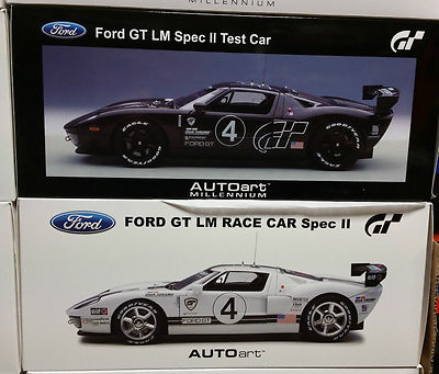 LOT SET OF 2 FORD GT LM RACE CARS SPEC II CARBON FIBER