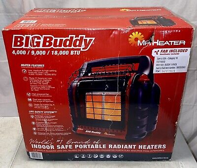  Mr. Heater Big Buddy Portable Propane Heater 18,000 BTU MH18B w/ FAN BRAND NEW